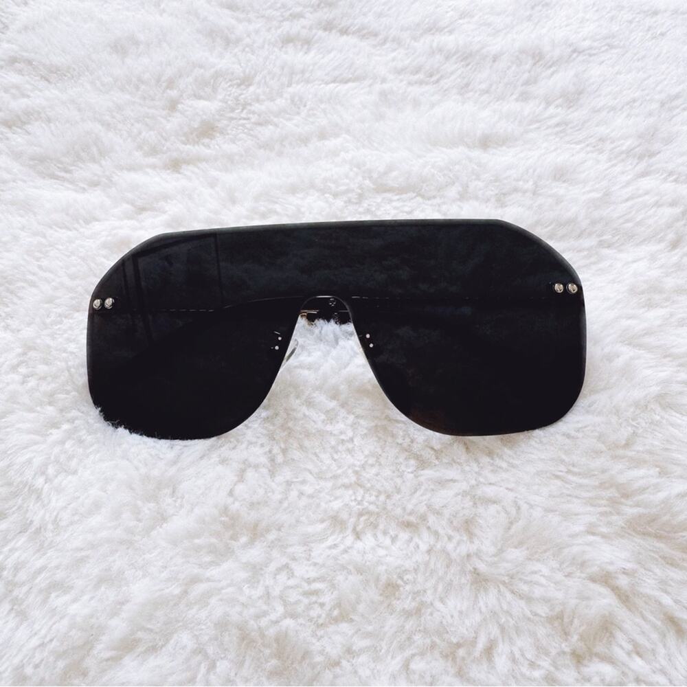 Piper Black Single-Lens Sunglasses
